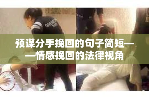 预谋分手挽回的句子简短——情感挽回的法律视角