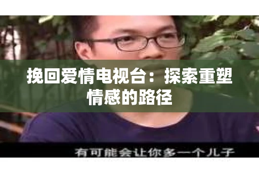 挽回爱情电视台：探索重塑情感的路径