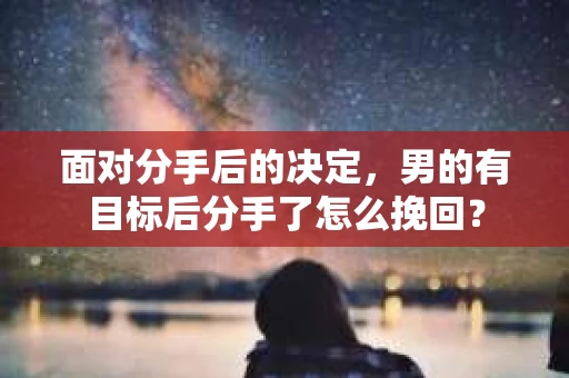 面对分手后的决定，男的有目标后分手了怎么挽回？