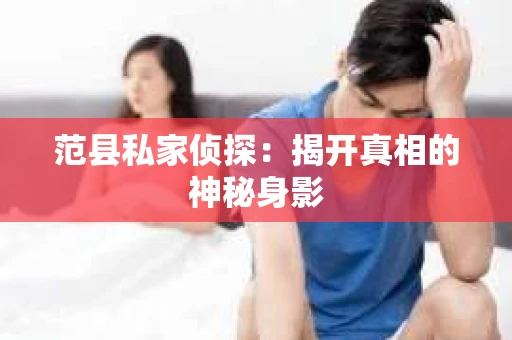 范县私家侦探：揭开真相的神秘身影