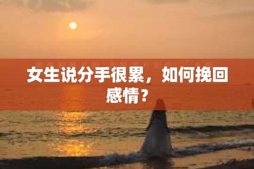女生说分手很累，如何挽回感情？