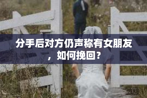 分手后对方仍声称有女朋友，如何挽回？