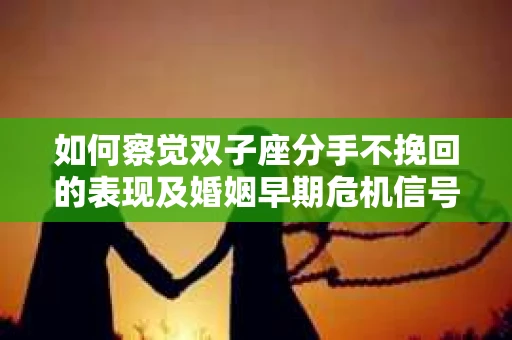 如何察觉双子座分手不挽回的表现及婚姻早期危机信号？