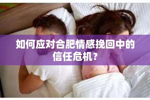 如何应对合肥情感挽回中的信任危机？