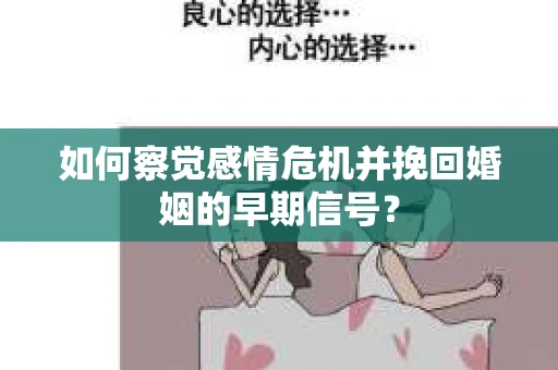 如何察觉感情危机并挽回婚姻的早期信号？